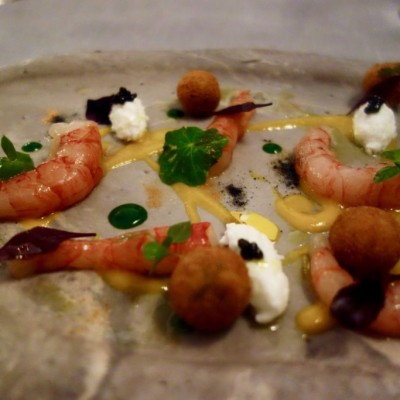 Enoteca-La-Torre-in-Rome-red-shrimp-with-stracciatella-citrus-and-minty-croquettes-1024x683